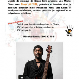 Mercredi 25 mars 2026 master class avec Yann NEGRIT